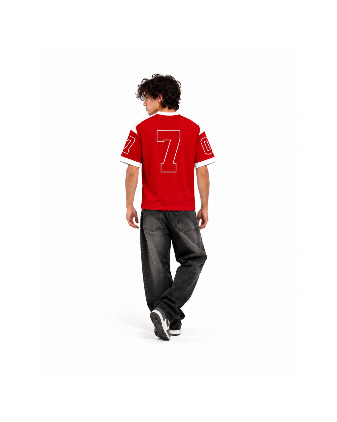 Premium Racing Streetwear T-Shirt – Red & White “Street Tide”