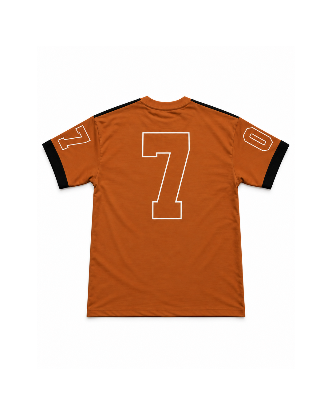 Premium Racing Streetwear T-Shirt – Burnt Orange & Black “Street Tide”