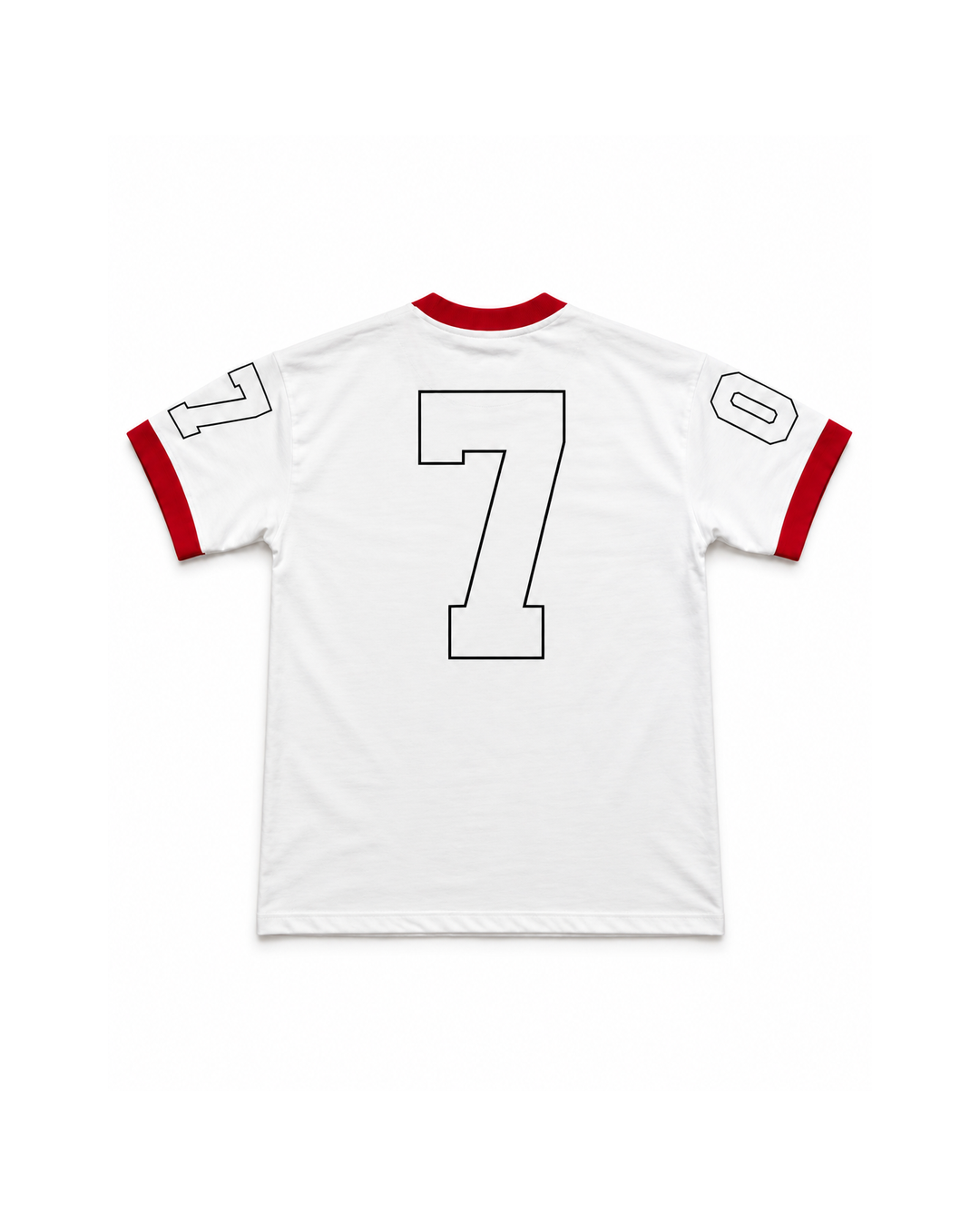 Premium Racing Streetwear T-Shirt – White & Red “Street Tide”