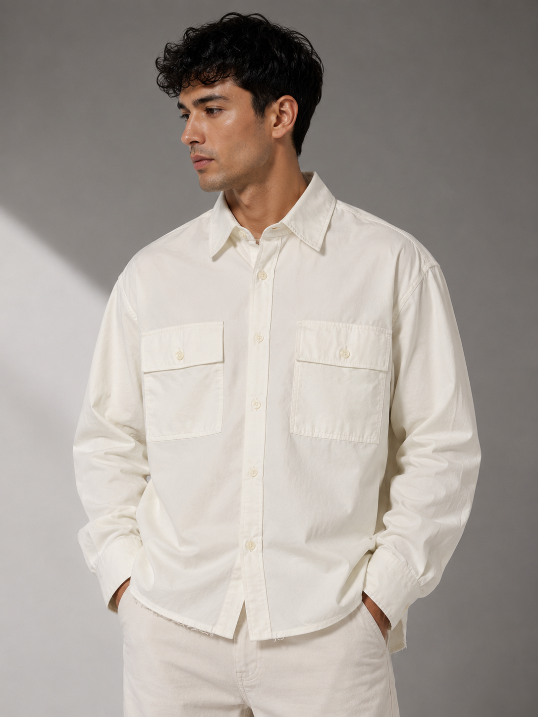 ELVUE Oversized Graphic Statement Shirt