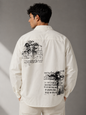 ELVUE Oversized Graphic Statement Shirt
