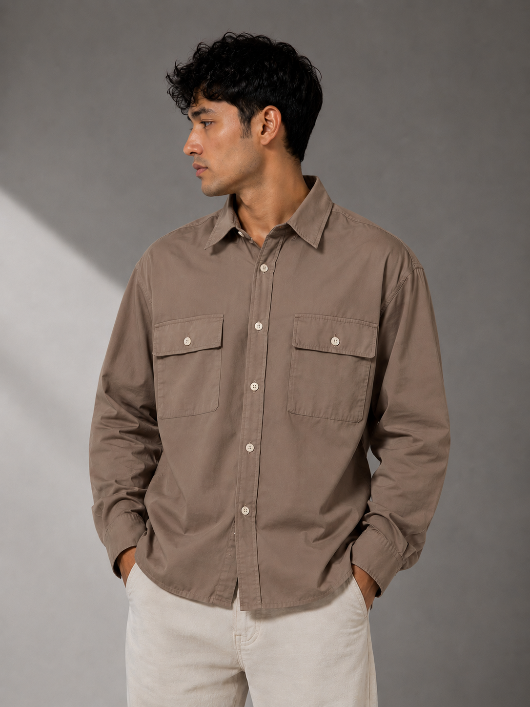 ELVUE Oversized Graphic Statement Shirt