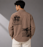ELVUE Oversized Graphic Statement Shirt