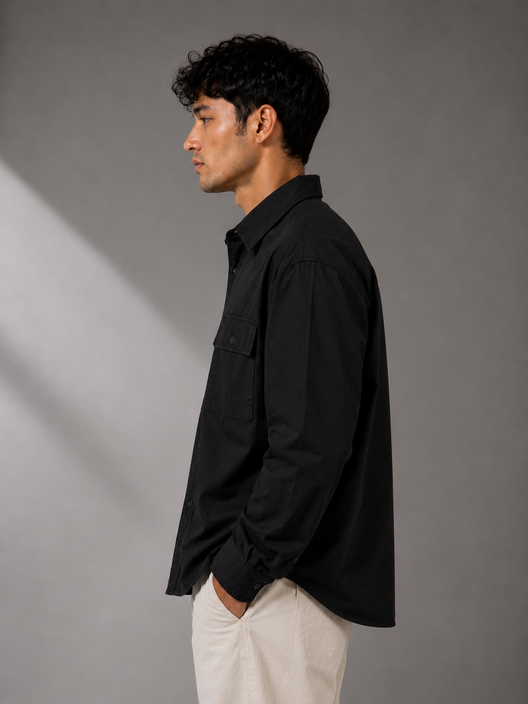 ELVUE Oversized Graphic Statement Shirt