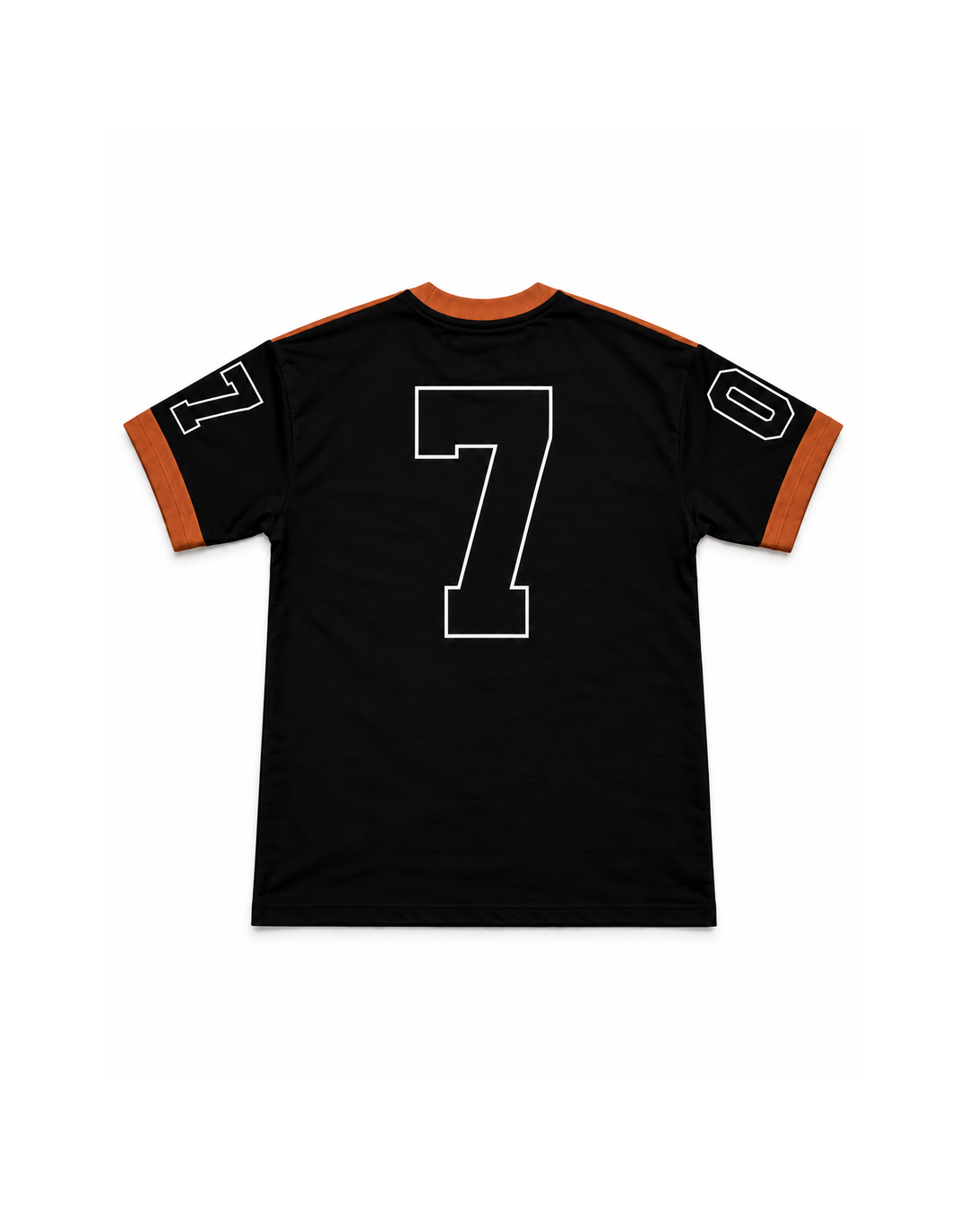 Premium Racing Streetwear T-Shirt – Black & Orange “Street Tide”